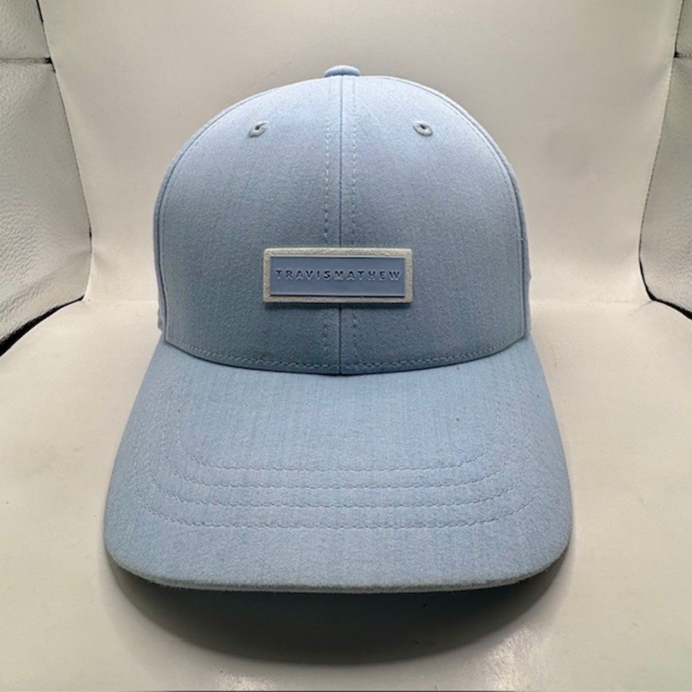 HARD ROCK TravisMathew Flexfit 110 Golf Hat Mens OSFA Blue Riviera Maya Snapback
